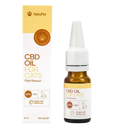 CBD Öl für Katzen 2,5% mit Fischgeschmack NordicOil CBDTiere